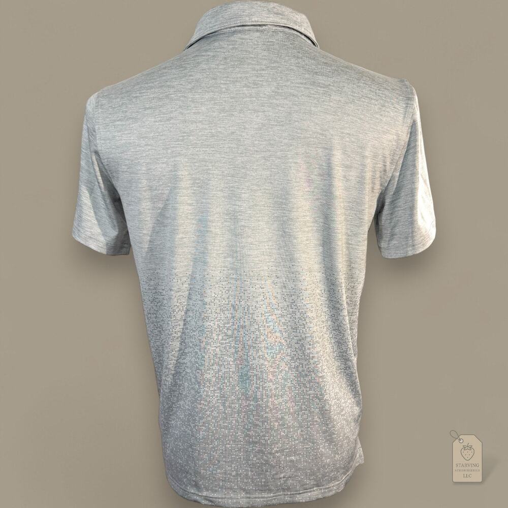 PUMA Golf Boys' Gray Stretch Polo XL 18–20 | Pixel Print - Picture 4 of 6